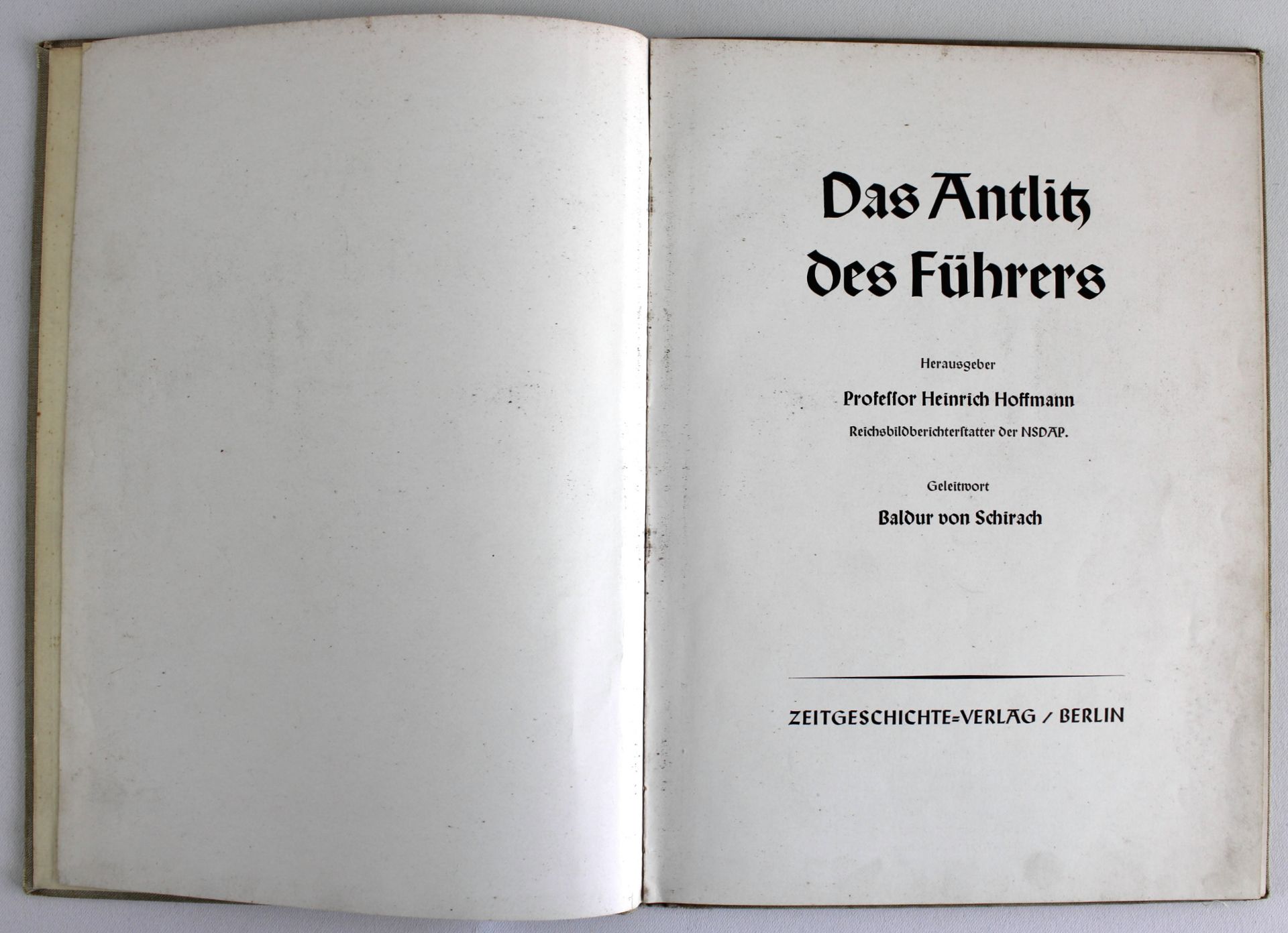 Bildband "Das Antlitz des Führers" Heinrich Hoffmann, Zeitgeschichte-Verlag, Berlin 1939 - Bild 2 aus 3