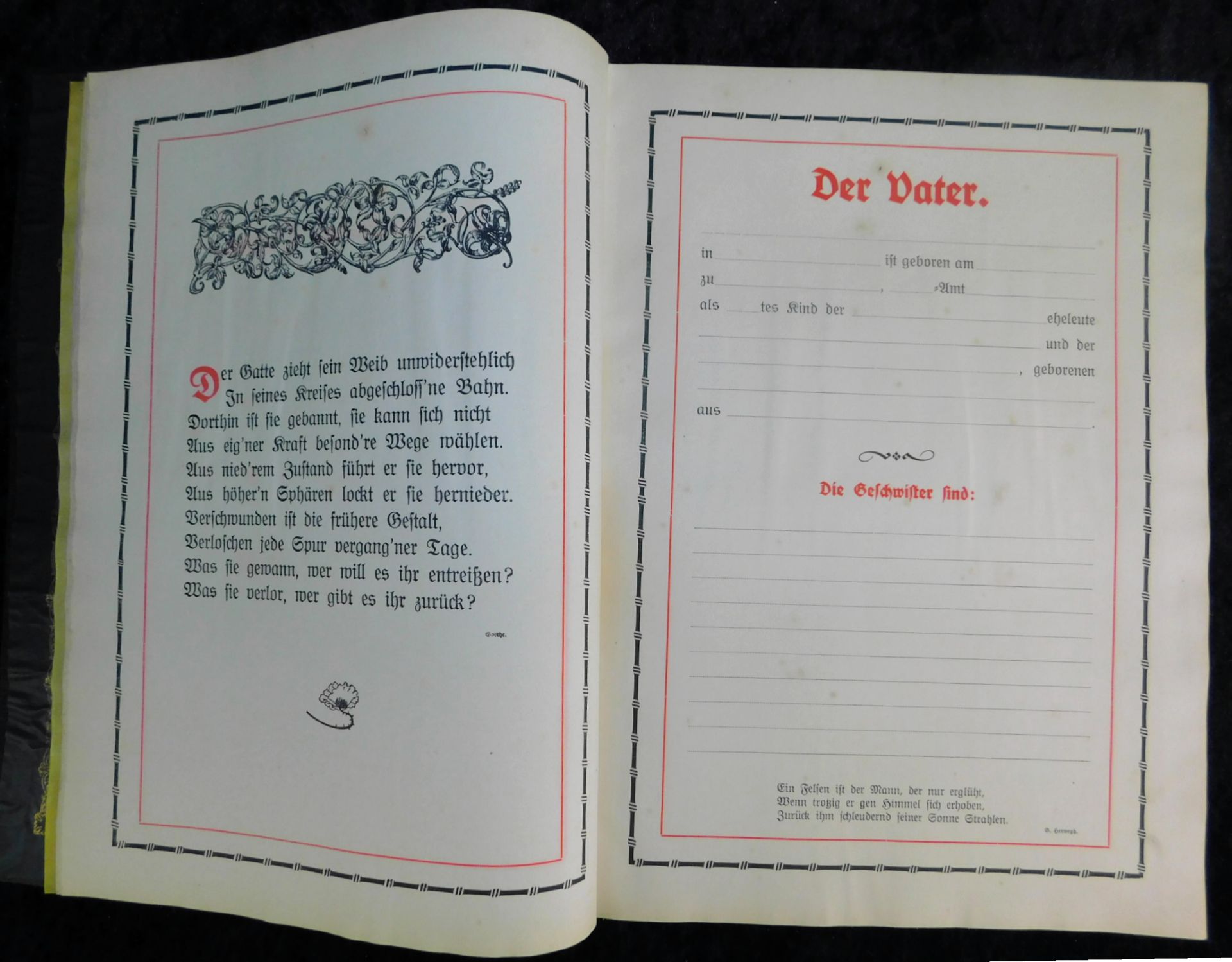 Großes Ehrenbuch 1914, Familienstammbuch, Verlag Joh.E.Hubens, Diessen/München - Image 5 of 7