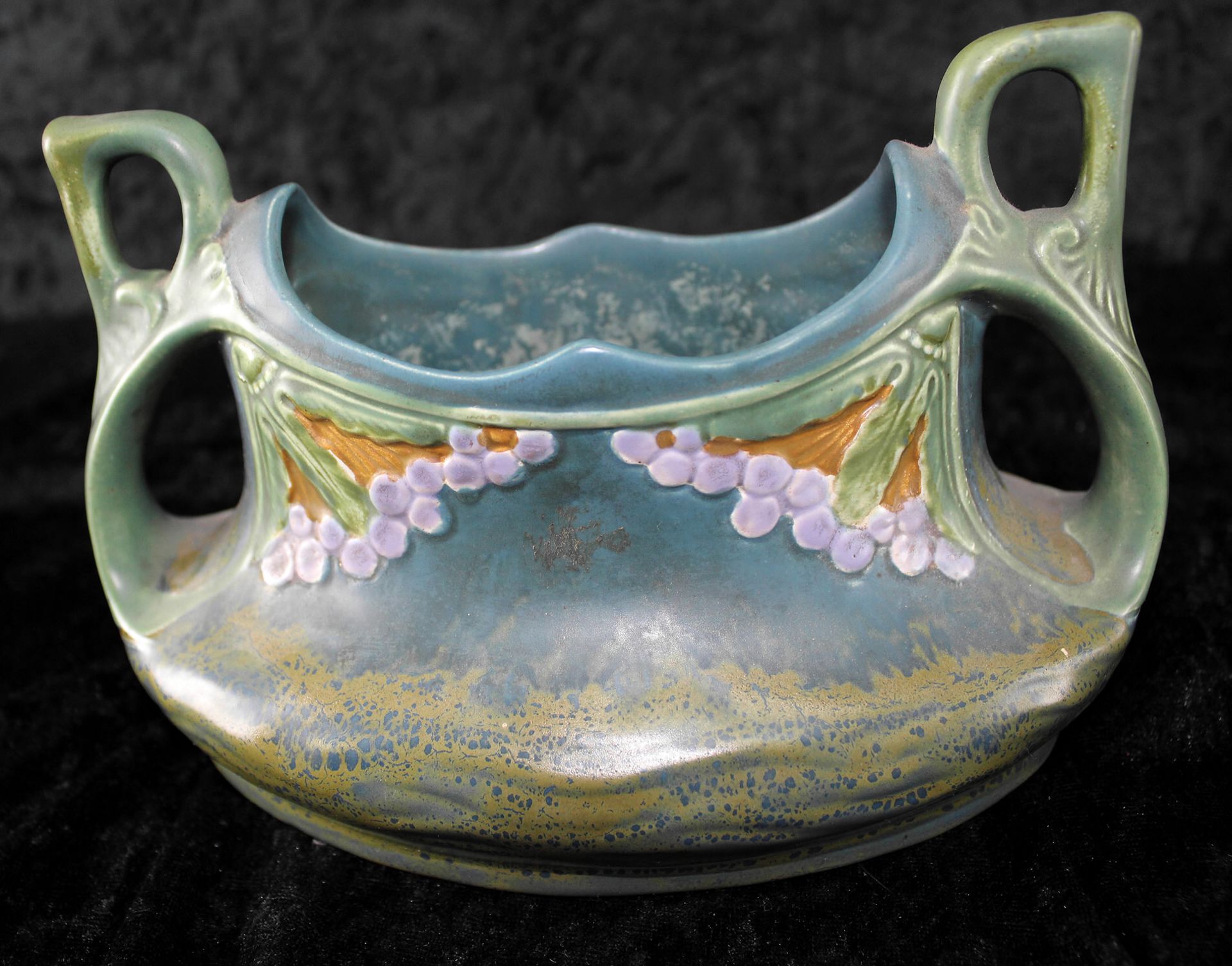 Austria Keramik, Paar Vasen u. Jardiniere, Jugendstil um 1900, 3-tlg. - Bild 2 aus 3