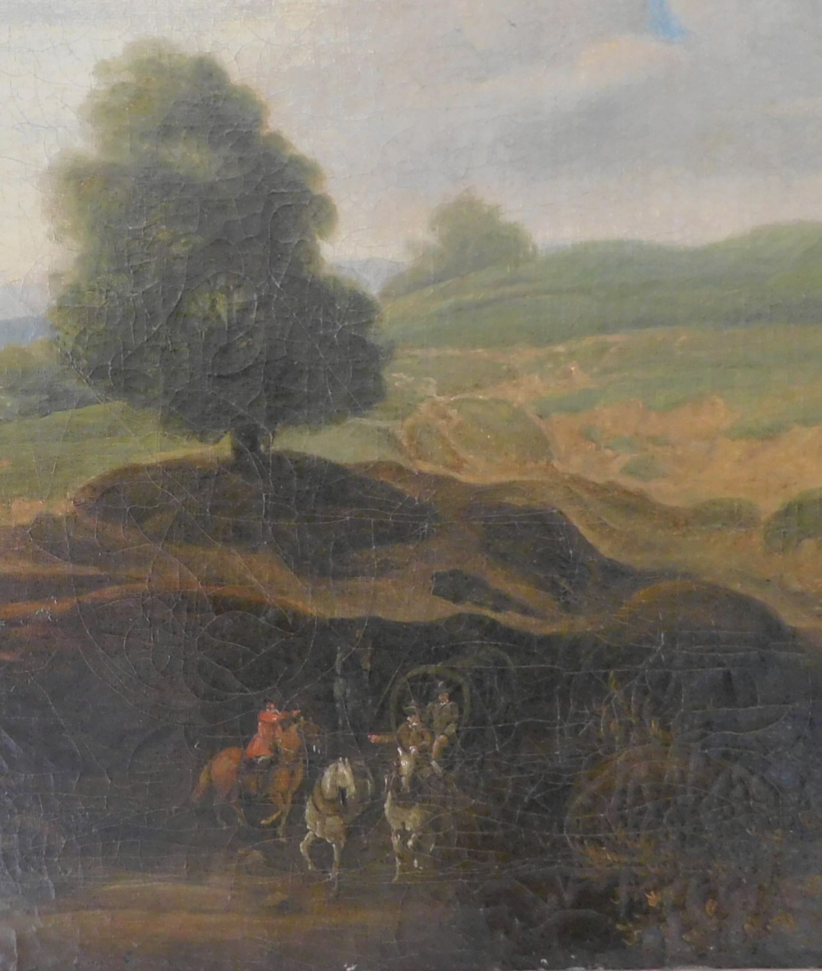 Lodewyck de Vadder (*1605-1655) "Landschaft mit Personen" Ö/Leinwand, 57 x 77 cm - Bild 3 aus 4