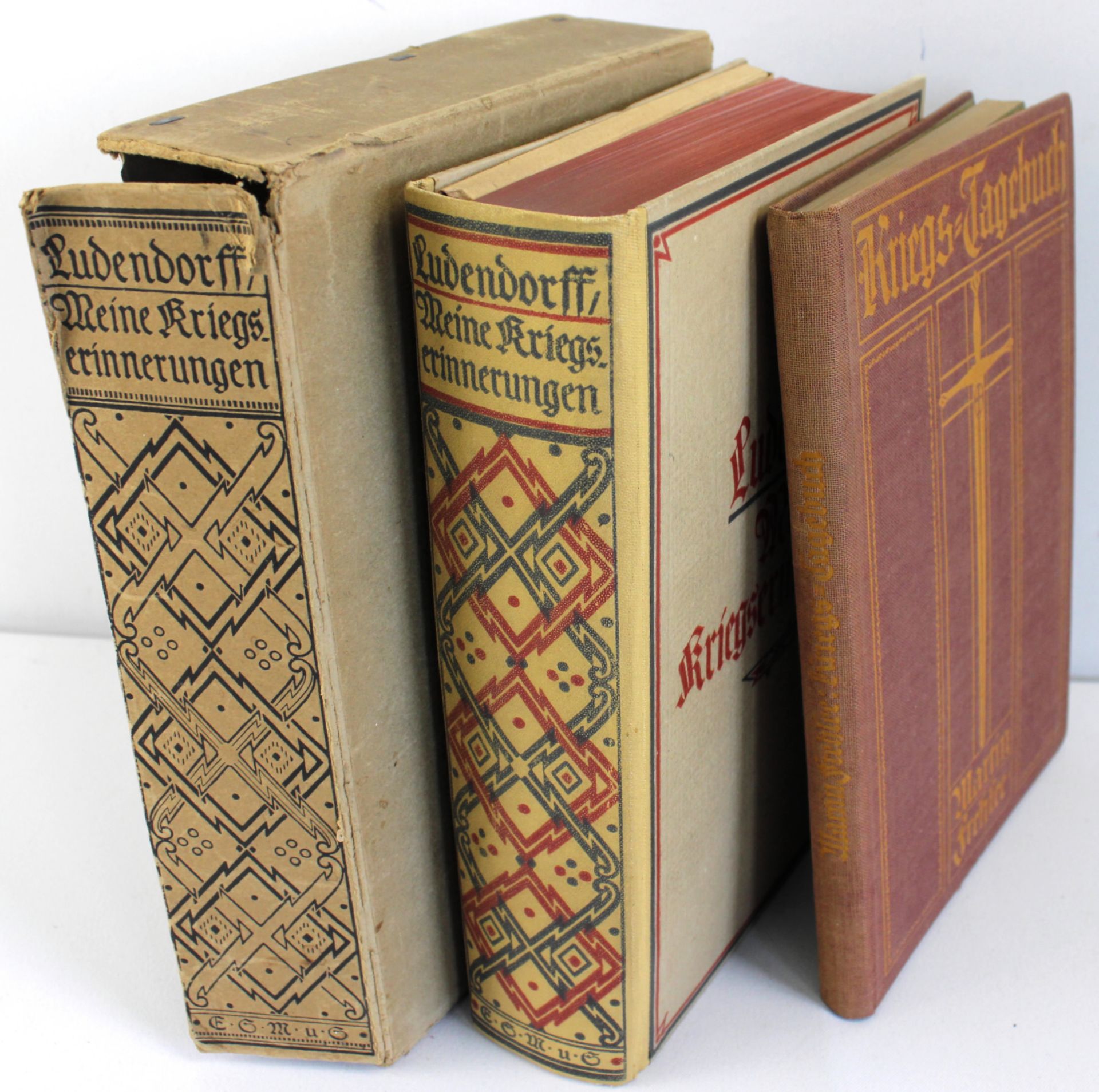 2 Bücher 1.WK, "Meine Kriegserinnerungen 1914-18", Ludendorff/"Kriegstagebuch 1914", Freehse