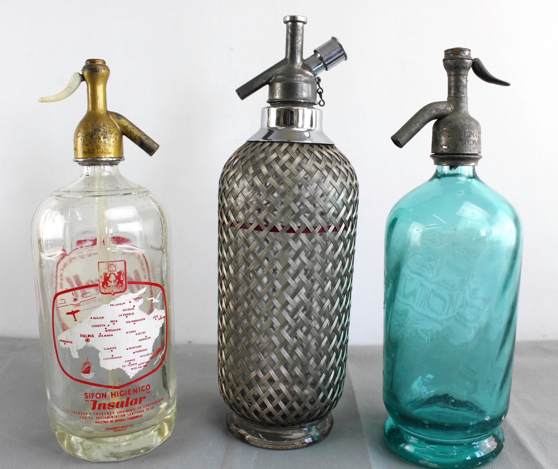3 Sodaflaschen, 1. H: 20. Jh., Fa.Morell, Sóller/Mallorca, L.Montizon, Havre/Frankreich - Bild 2 aus 2