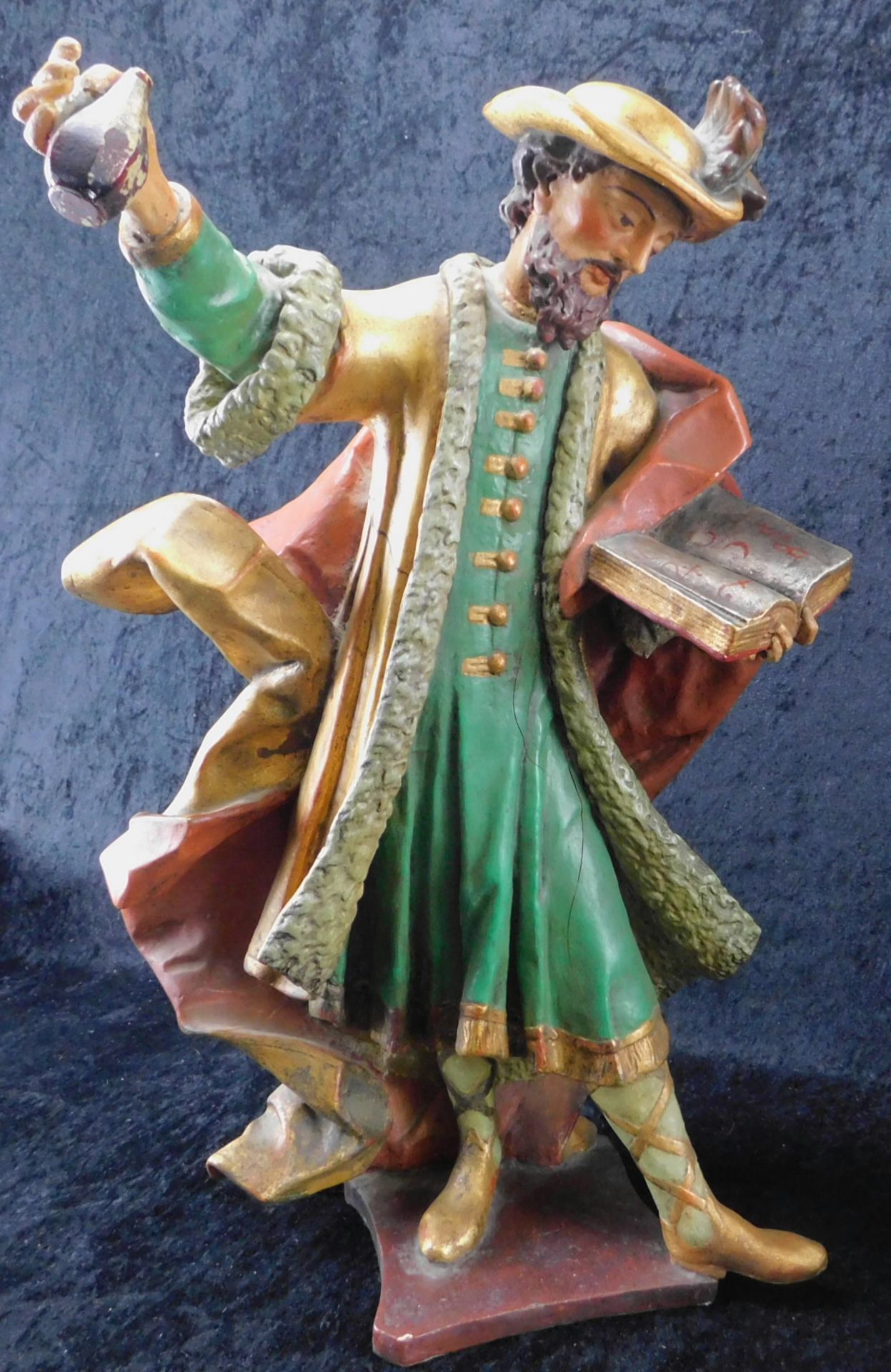 Cosmas und Damian, Paar Skulpturen, Entwurf Mathias Obermayr (1720-1799), Ars Mundi, Höhe je 50 cm - Bild 2 aus 6