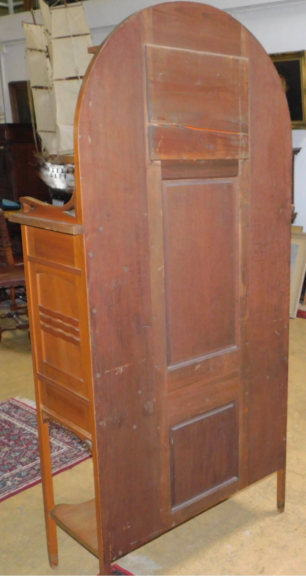 Vertiko, Frankreich klassischer Jugendstil um 1900, Nussbaum, h: 180 cm - Bild 4 aus 4