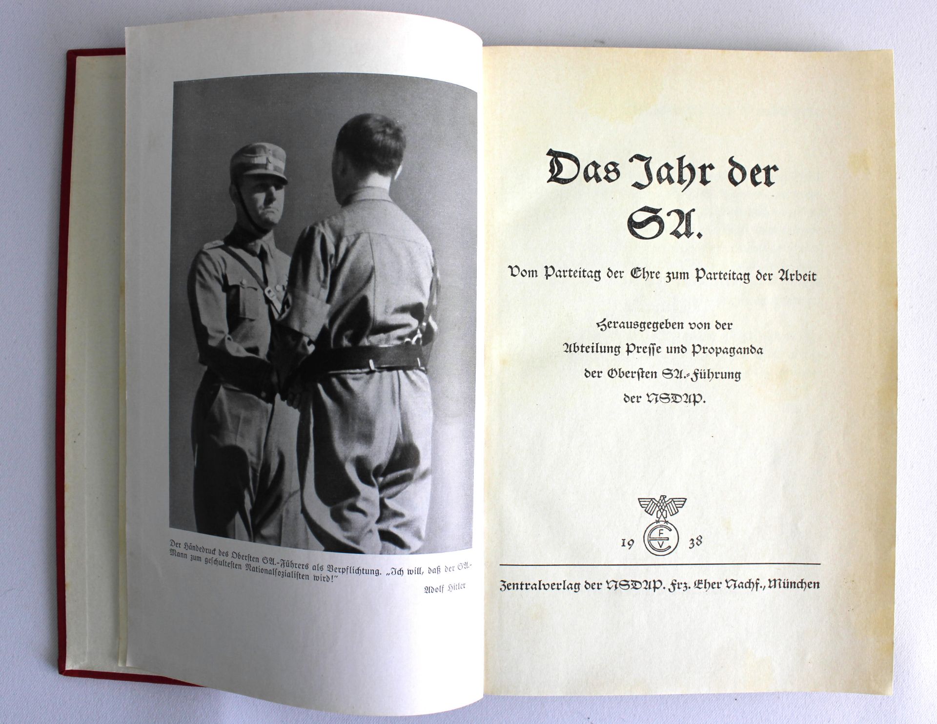 Jahrbuch, "Das Jahr der SA. 1936 1937" Vom Parteitag der Ehre zum Parteitag der Arbeit, 1938, Selten - Image 3 of 4