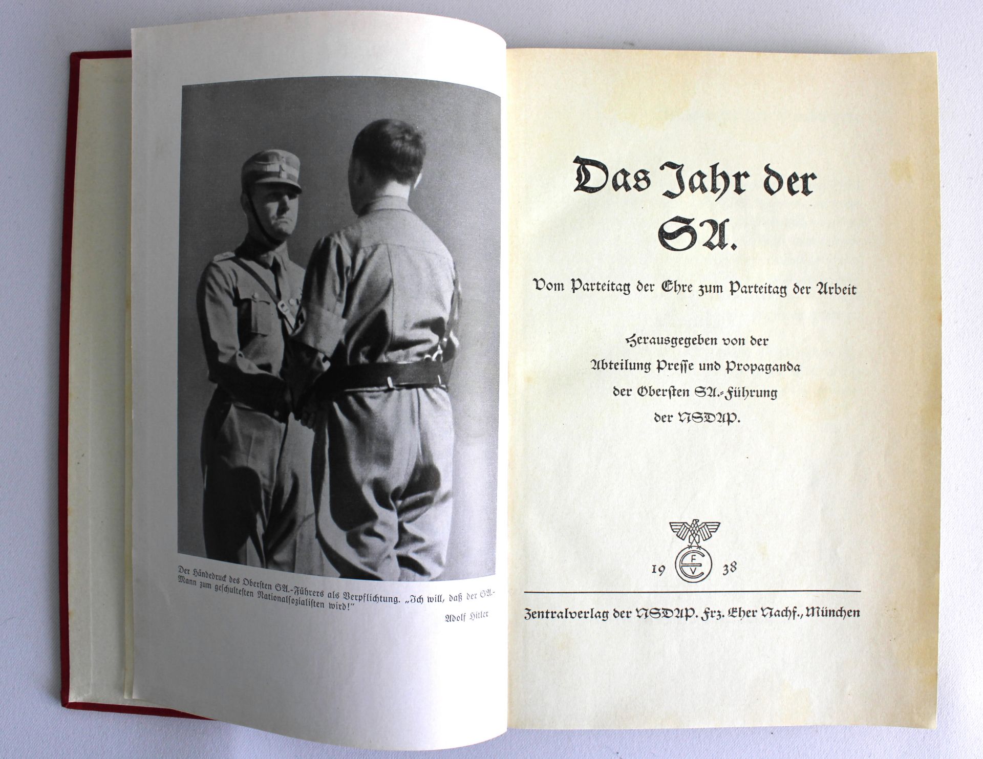 Jahrbuch, "Das Jahr der SA. 1936 1937" Vom Parteitag der Ehre zum Parteitag der Arbeit, 1938, Selten - Bild 3 aus 4