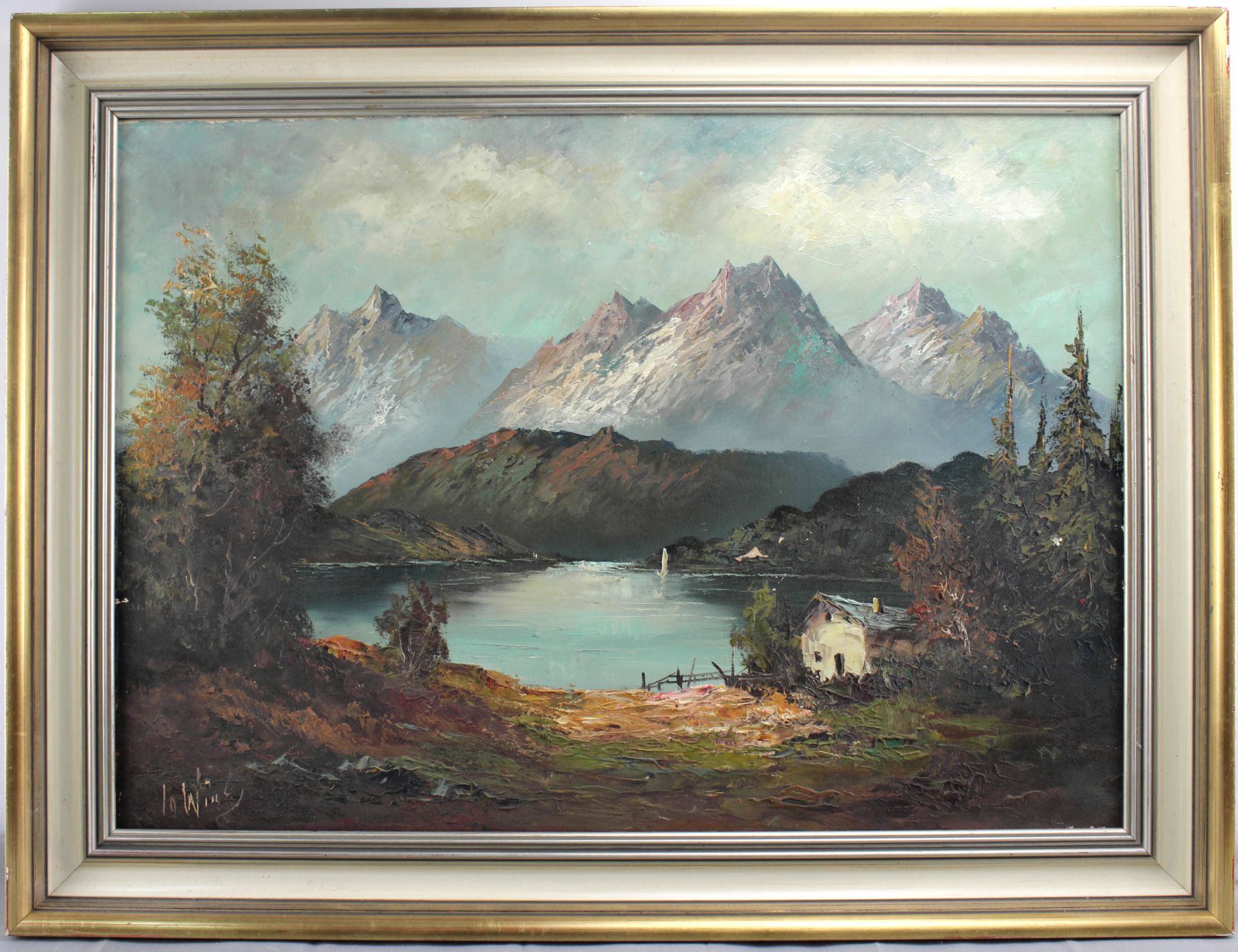 I. Wirtz, Maler d. 20. Jh. "Toblacher See", Südtirol, Öl/Leinwand, sig., 50 x 70 cm