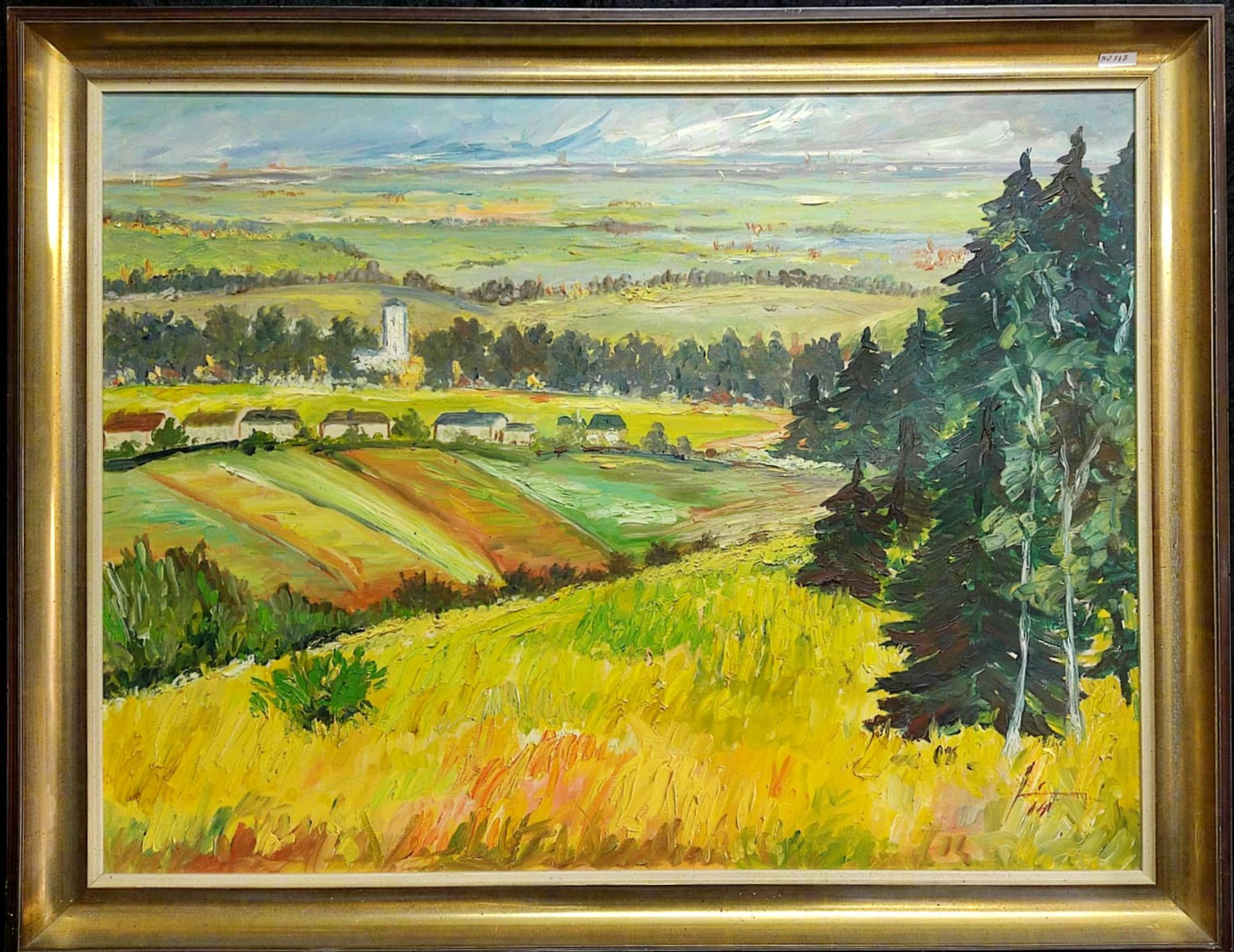 "Wittener Landschaft", undeutl. sig. u. dat., Öl/Leinwand, 2.H.20.Jh, 60x80 cm