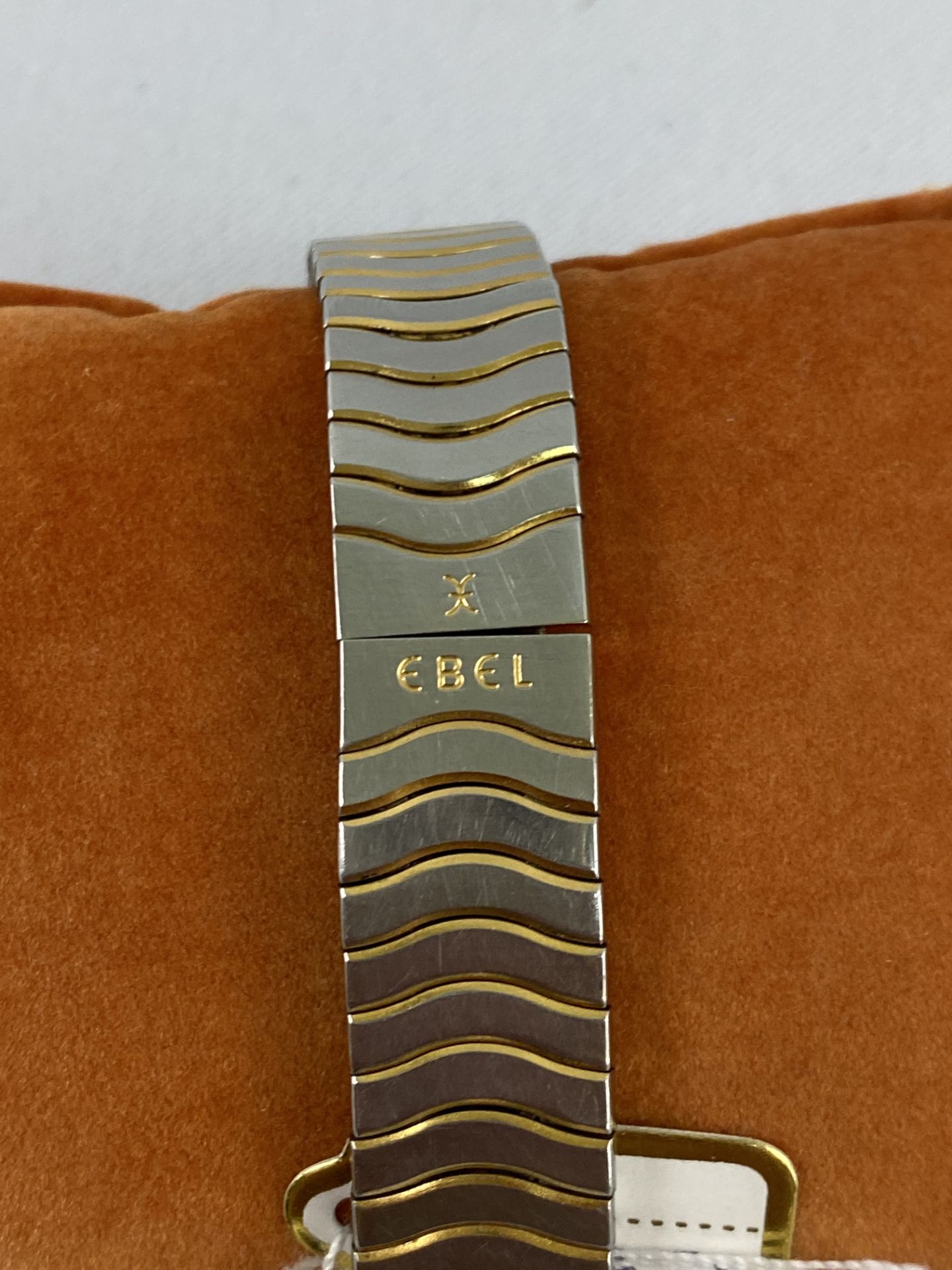 EBEL Damenarmbanduhr Mod. Wave Stahl/Gelbgold 18K mit Diamantbesatz - Bild 2 aus 4