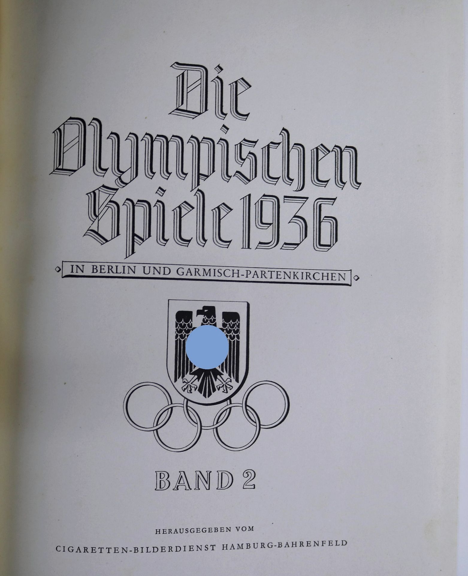 "Die Olympischen Spiele 1936- Berlin u. Garmisch-Patenkirchen" Bd 2, Cigaretten-Bilderdienst Altona- - Image 2 of 2