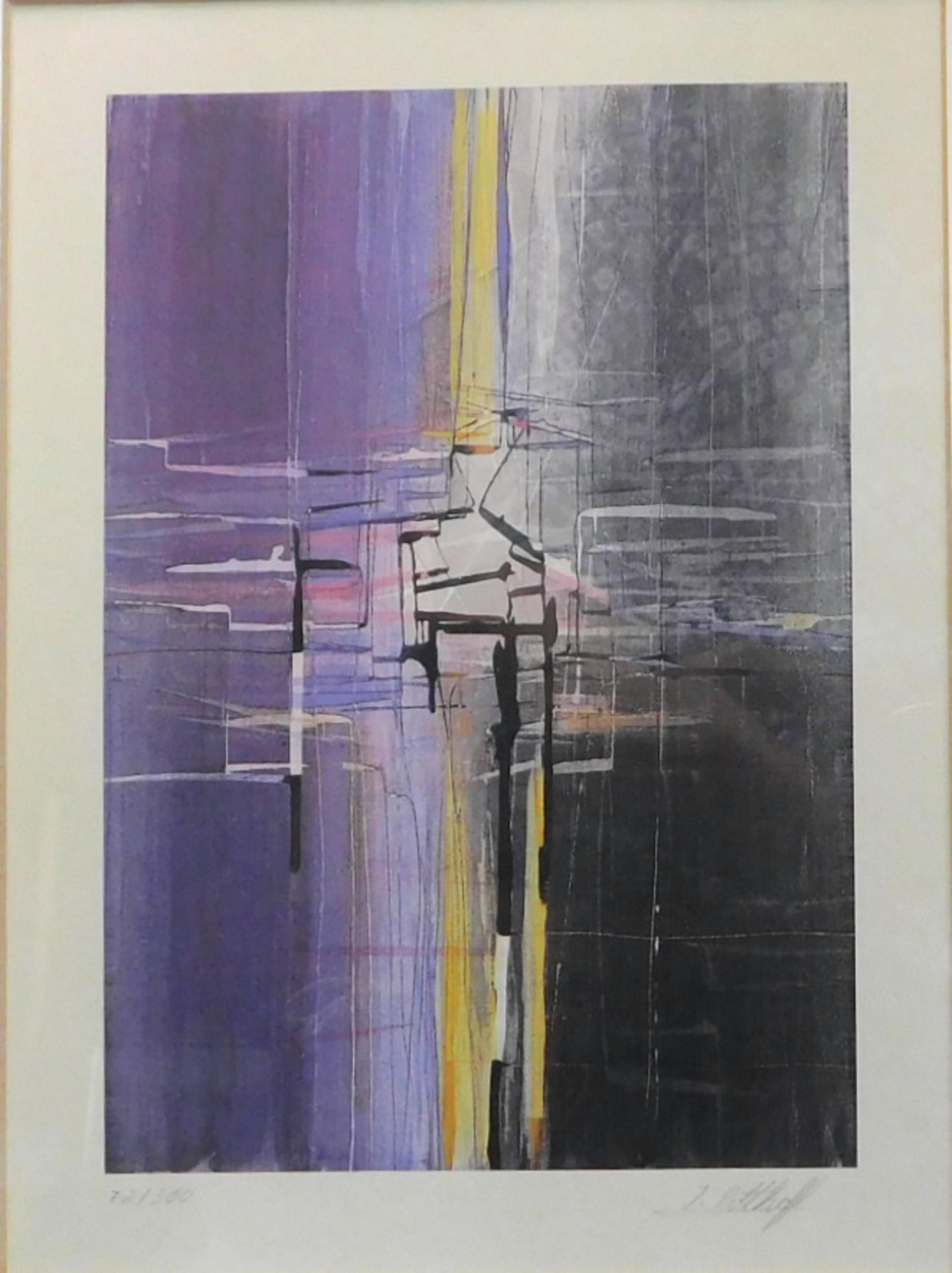 Irmgard Potthof, *1954, Lithografie "Aufbruch", Nr. 72/300, sig. u. r., 24 x 17,5 cm
