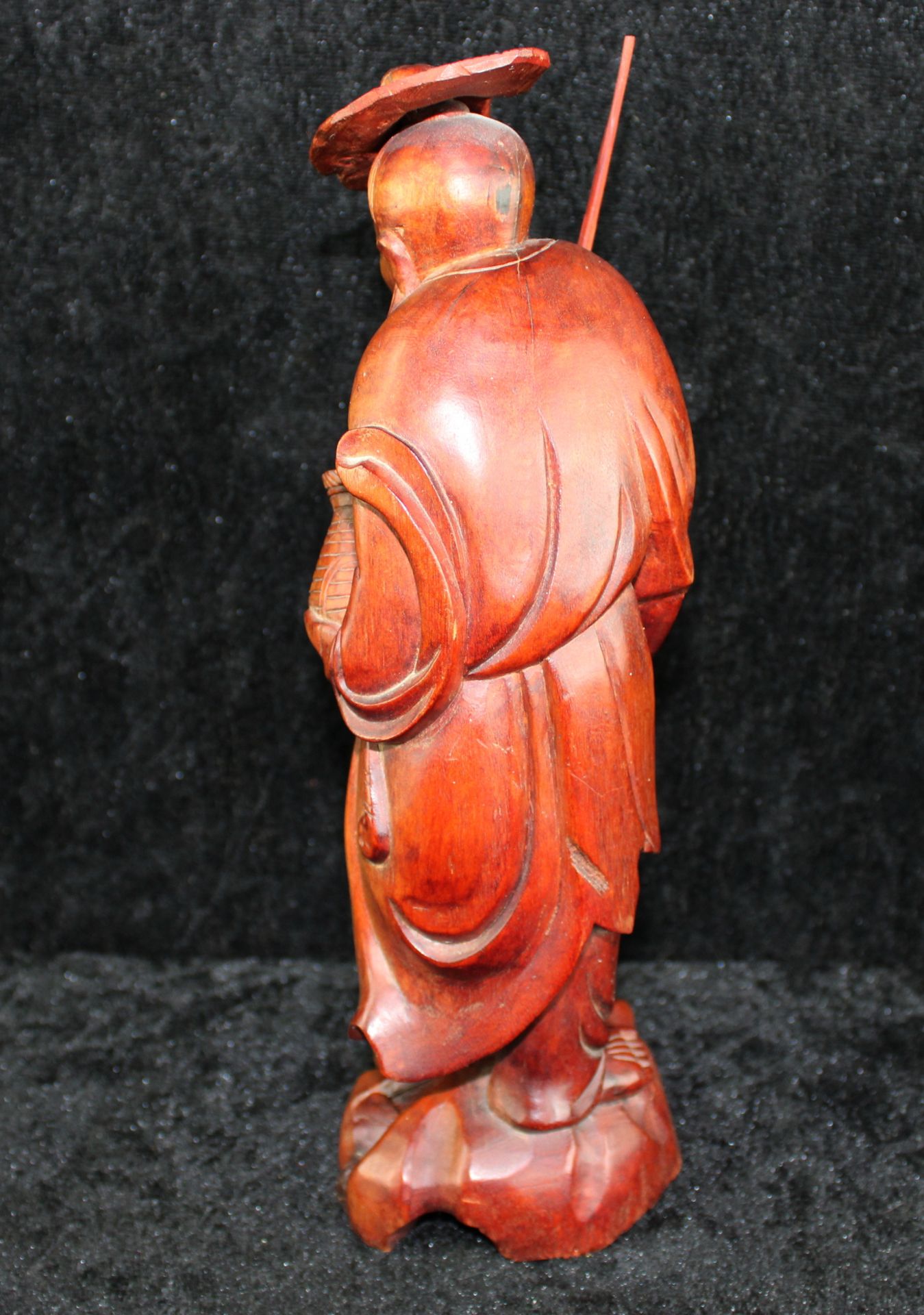 Holzfigur, China 20.Jh., Hartholz geschnitzt, Höhe 27 cm - Image 2 of 2