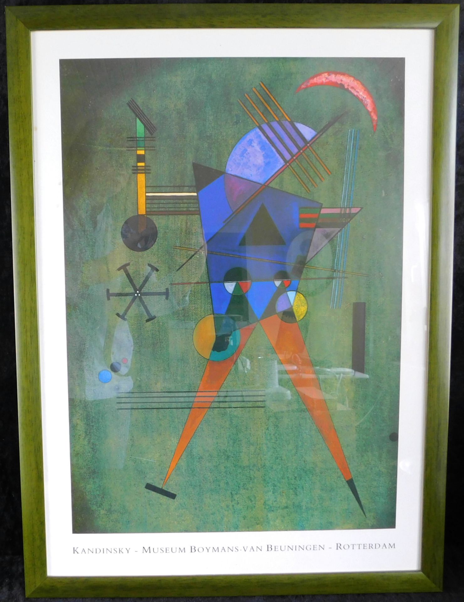 Wassily Kandinsky, "Schwarzes Dreieck", Farbplakat, Ausstellung Museum Boymans van Beuningen- Rotter