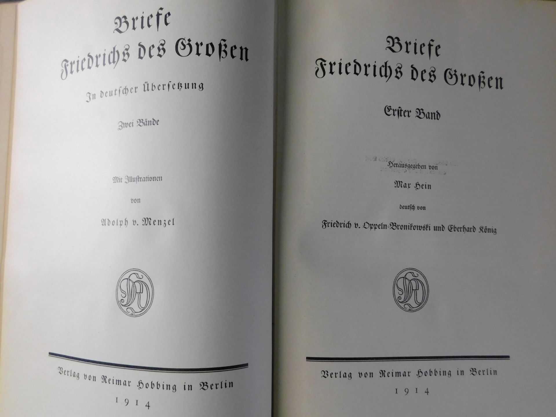 13 Bände zum Leben Friedrich des Großen, 1913-1916 - Image 6 of 7