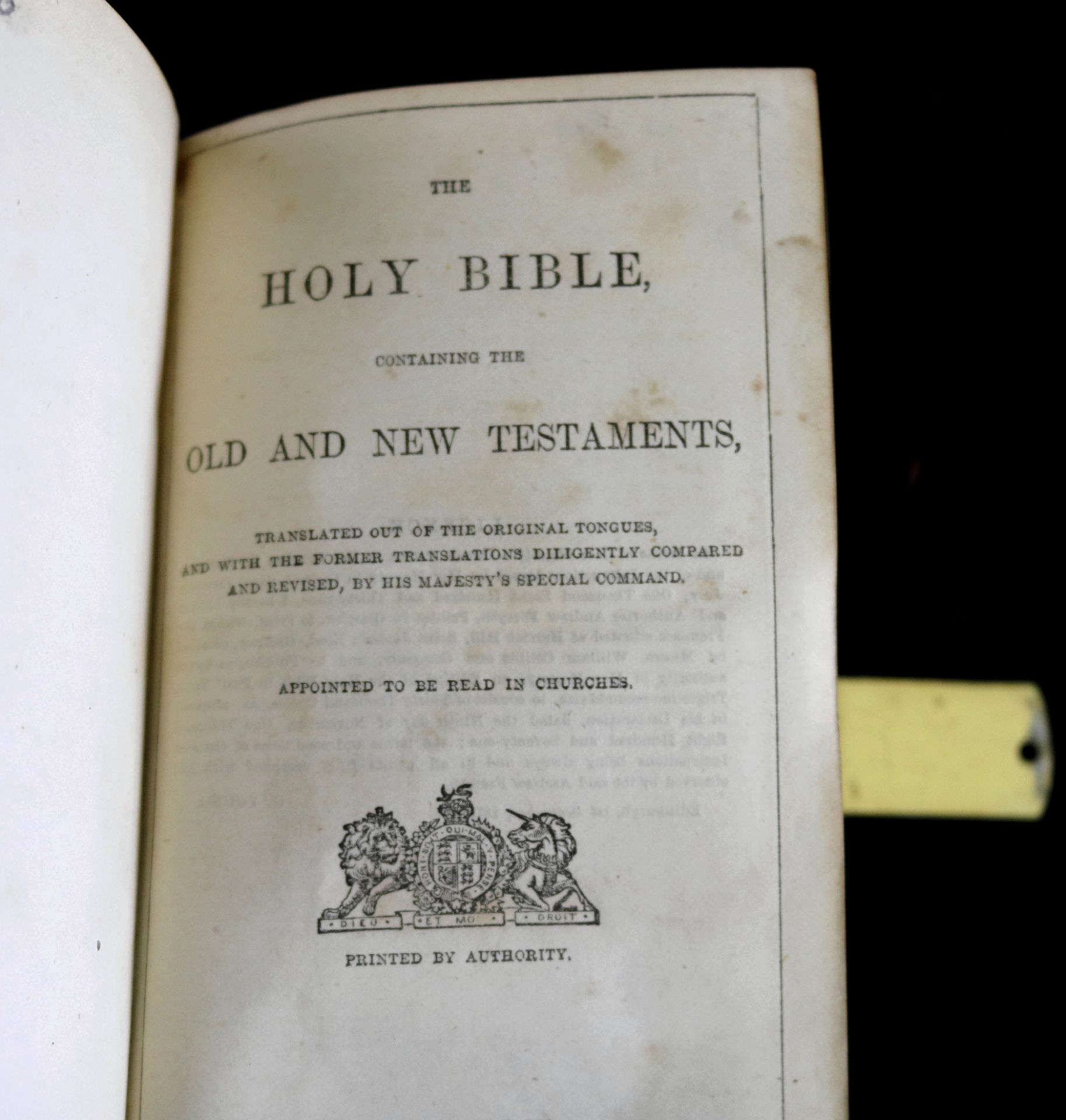 Heilige Bibel, englische Ausgabe, Edinburgh (Schottland), 1871, mit Goldschnitt und Verschluss - Image 5 of 5
