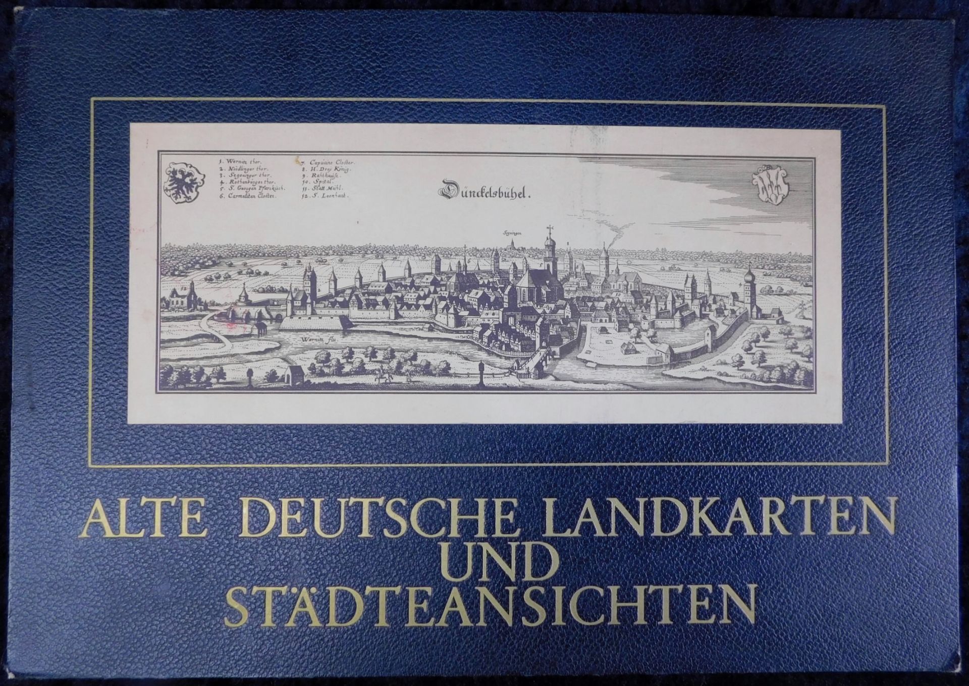 Sammelbox "Alte deutsche Landkarten u. Städteansichten", Bertelsmann Verlag, 1969