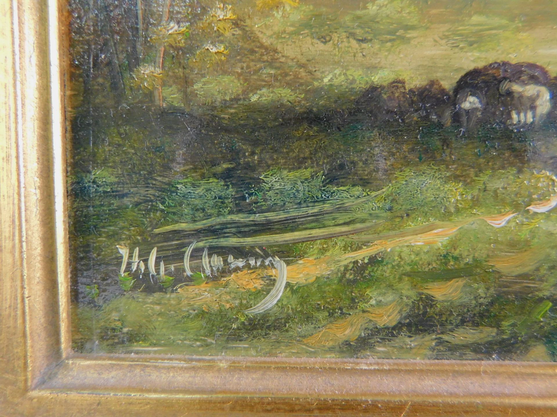 H.G. Clemens (*1941 Nürnberg), Landschaft, Öl/Leinwand, signiert unten links, 18 x 24 cm - Bild 3 aus 3