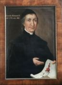 Portrait des Geistlichen Karl Schimancik, 1759-1806: der Dargestellte blickt den Betrachter an und