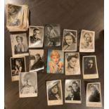 Konvolut, Sammlungsauflösung, Portrait-Postkarten, Schauspieler, Künstler, etc., Ca 100 Karten,