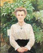 Peter Würth (1873 - 1945), Portrait der Frau des Künstlers: Frontale Darstellung seiner Frau in
