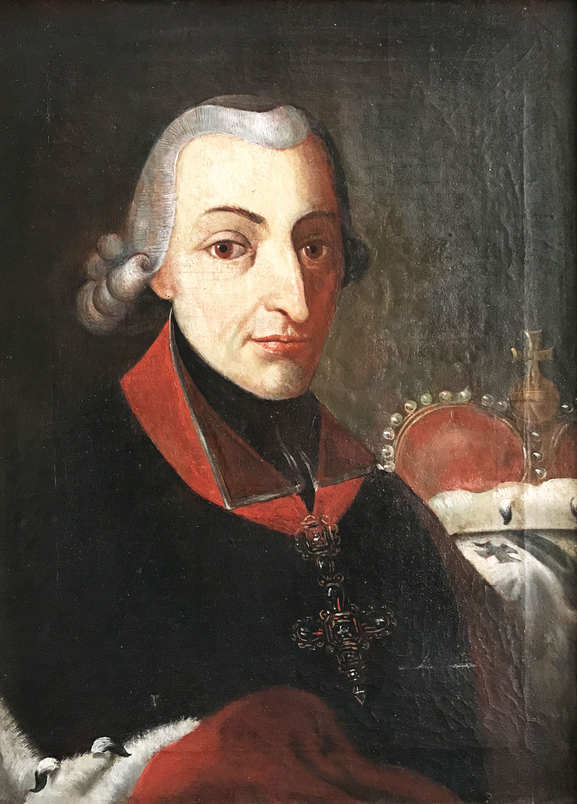 Portrait Franz Ludwig von Erthal (1730 - 1795), Fürstbischof von Würzburg und Bamberg, Öl/Lwd 60,5 x