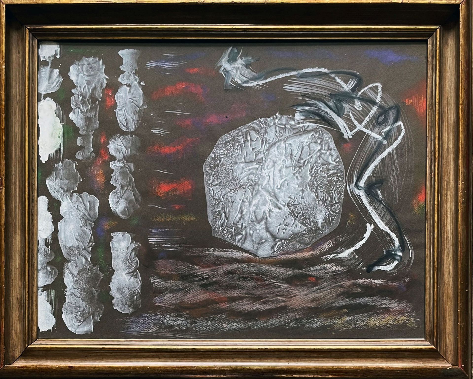 André Masson (1896 Balagny-sur-Thérain - 1987 Paris), Abstrakte Komposition mit Weiß und bunten