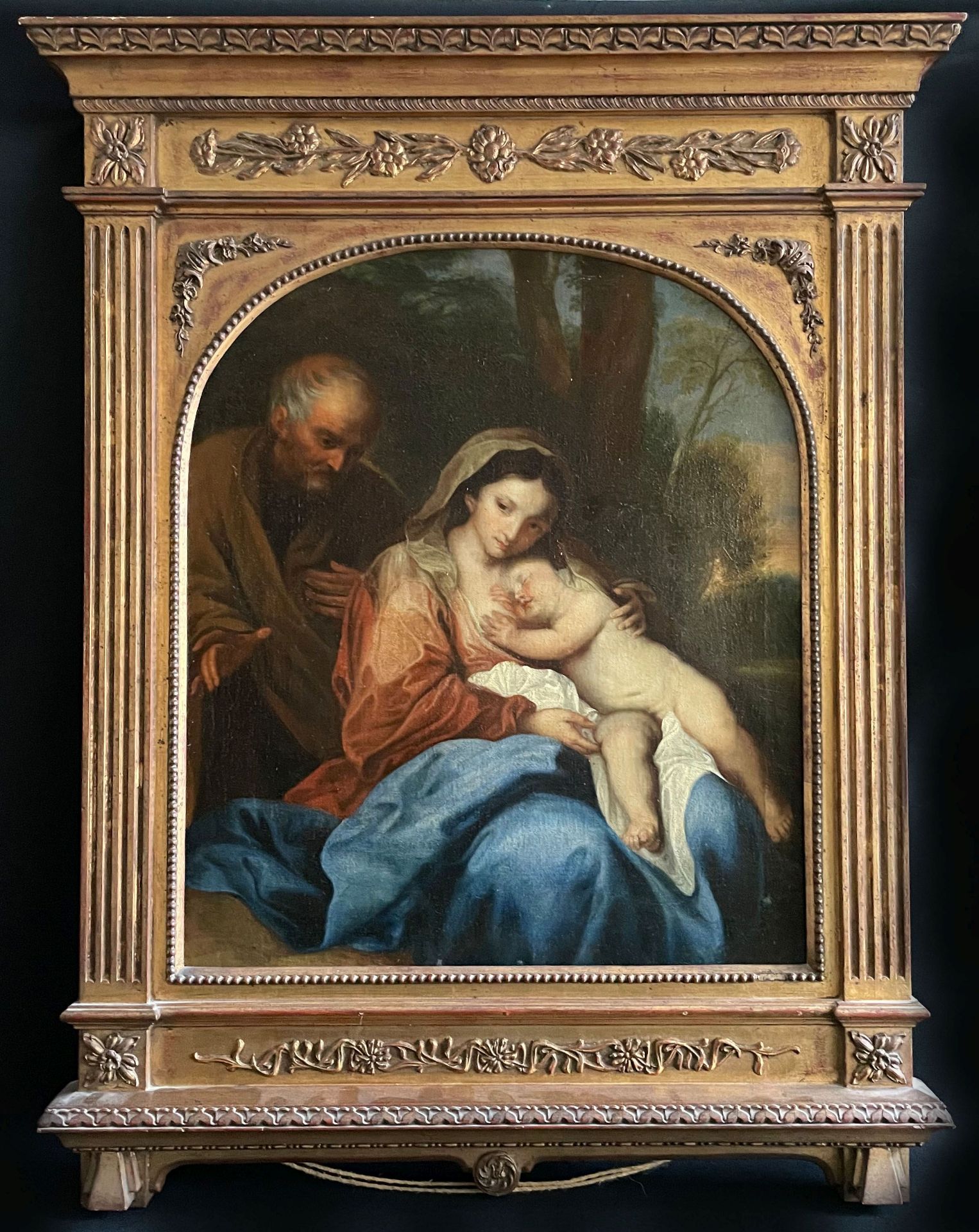 Unbekannter Künstler, um 1800., Heilige Familie, Kopie nach Anthonis van Dyck, Heilige Familie in