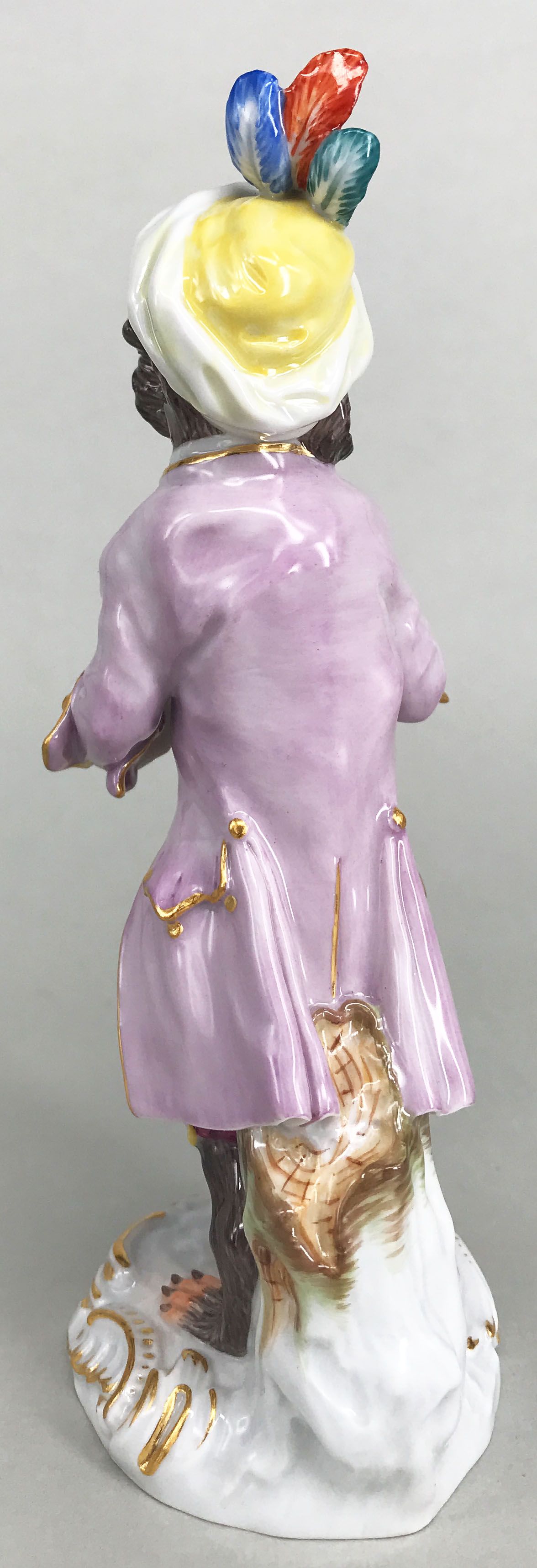 Meissen, Affe als Fagottist aus der "Affenkapelle", Schwertermarke Meißen, 1. Wahl, H. 15,5 cm. - Image 3 of 4