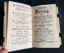 Rudimenta Historica. Historischer Anfang / Oder Kurtze und leichte Weise / die Catholische Jugend in