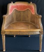 Klassizistischer Sessel / Armlehnstuhl/ Fauteuil, um 1810, Holz mit Schnitzereien in Empire-