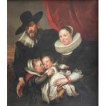 Nach Anthonius VAN DYCK (1599-1641), Kopie 18. Jh., Familienportrait des Künstlers Cornelis de Vos