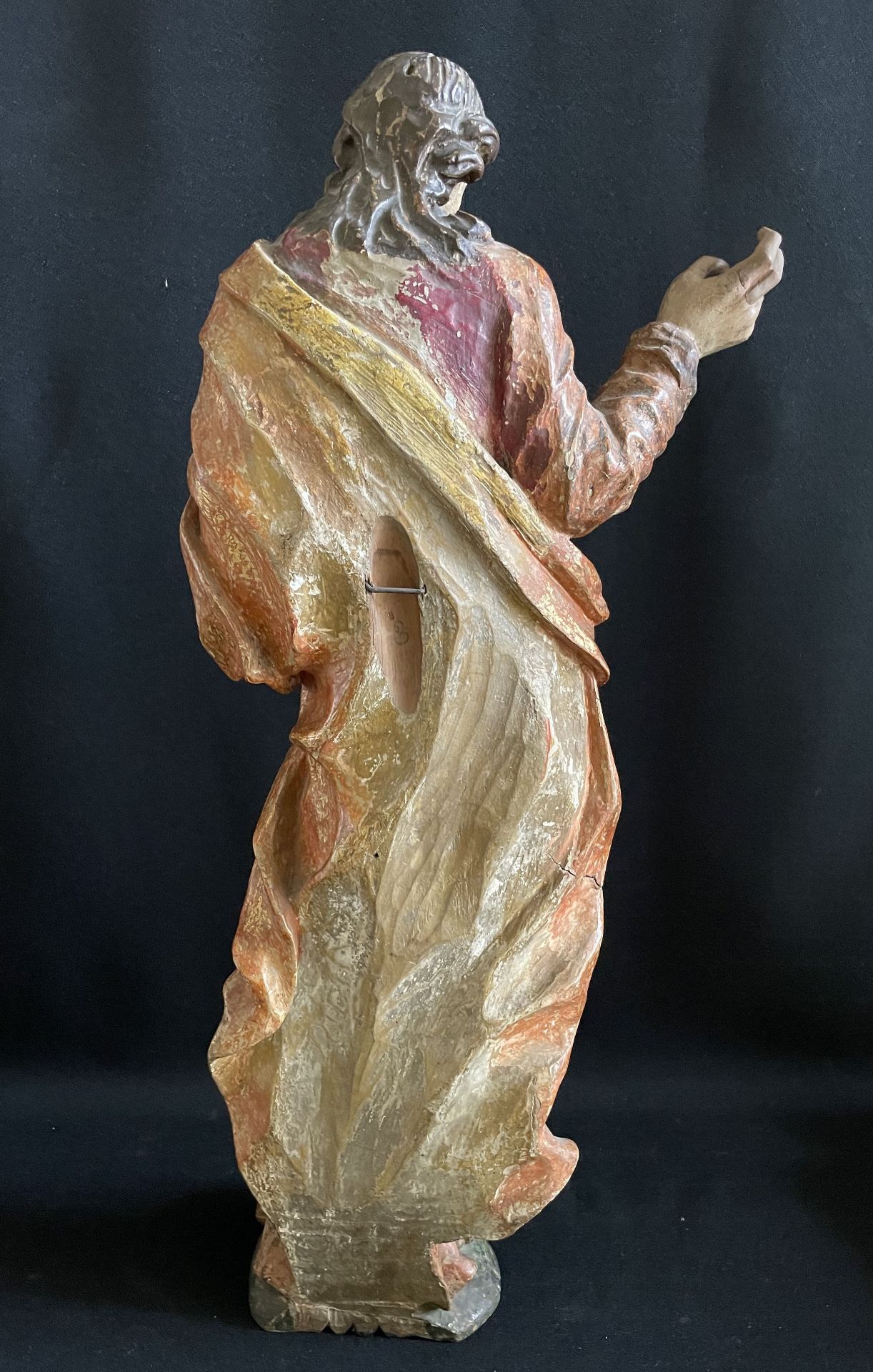 Süddeutsch, 18. Jh., Christus mit Weltkugel als Auferstandener, Holz, bewegte Figur in einem - Image 4 of 4