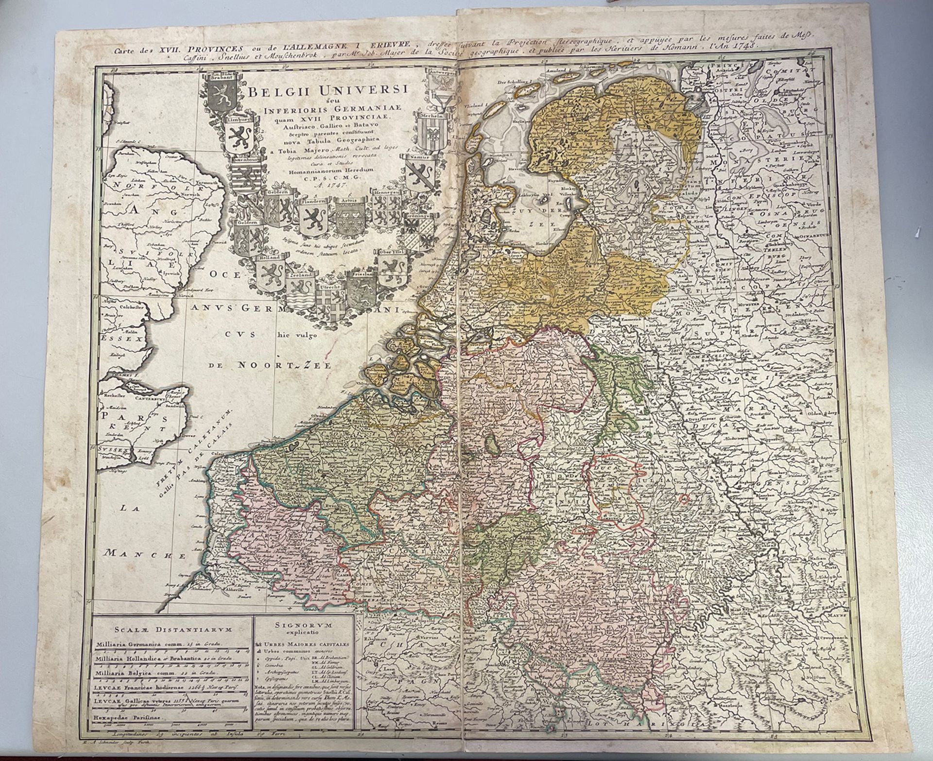 Konvolut alte Karten, Sammlungsauflösung: 1 x Britannien, 1 x Italien, 1 x Belgien / Friesland, 1 - Image 12 of 17