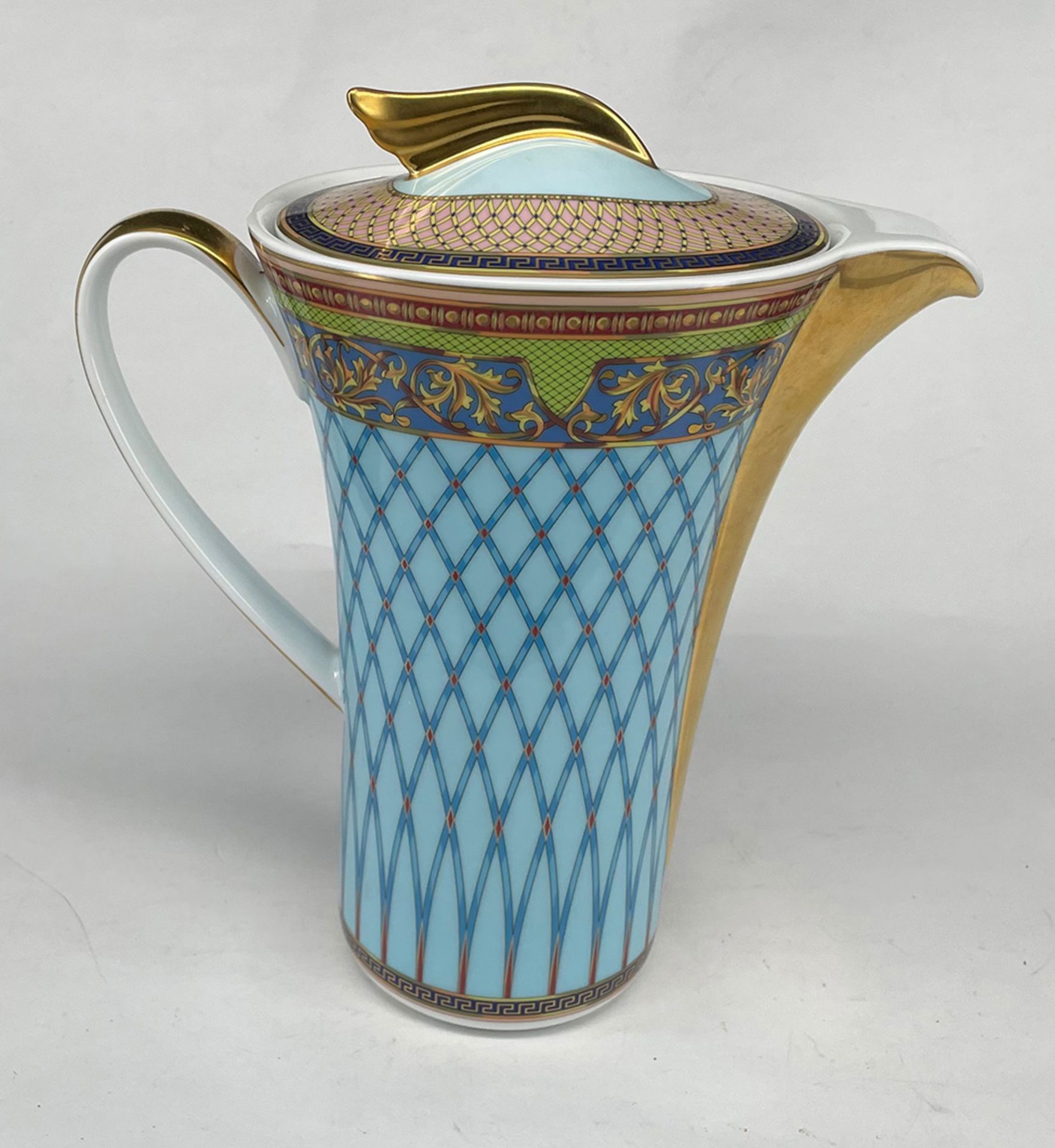 Versace Kaffeekanne, Porzellan ROSENTHAL VERSACE - Ikarus, Paul Wunderlich, Höhe 24 cm