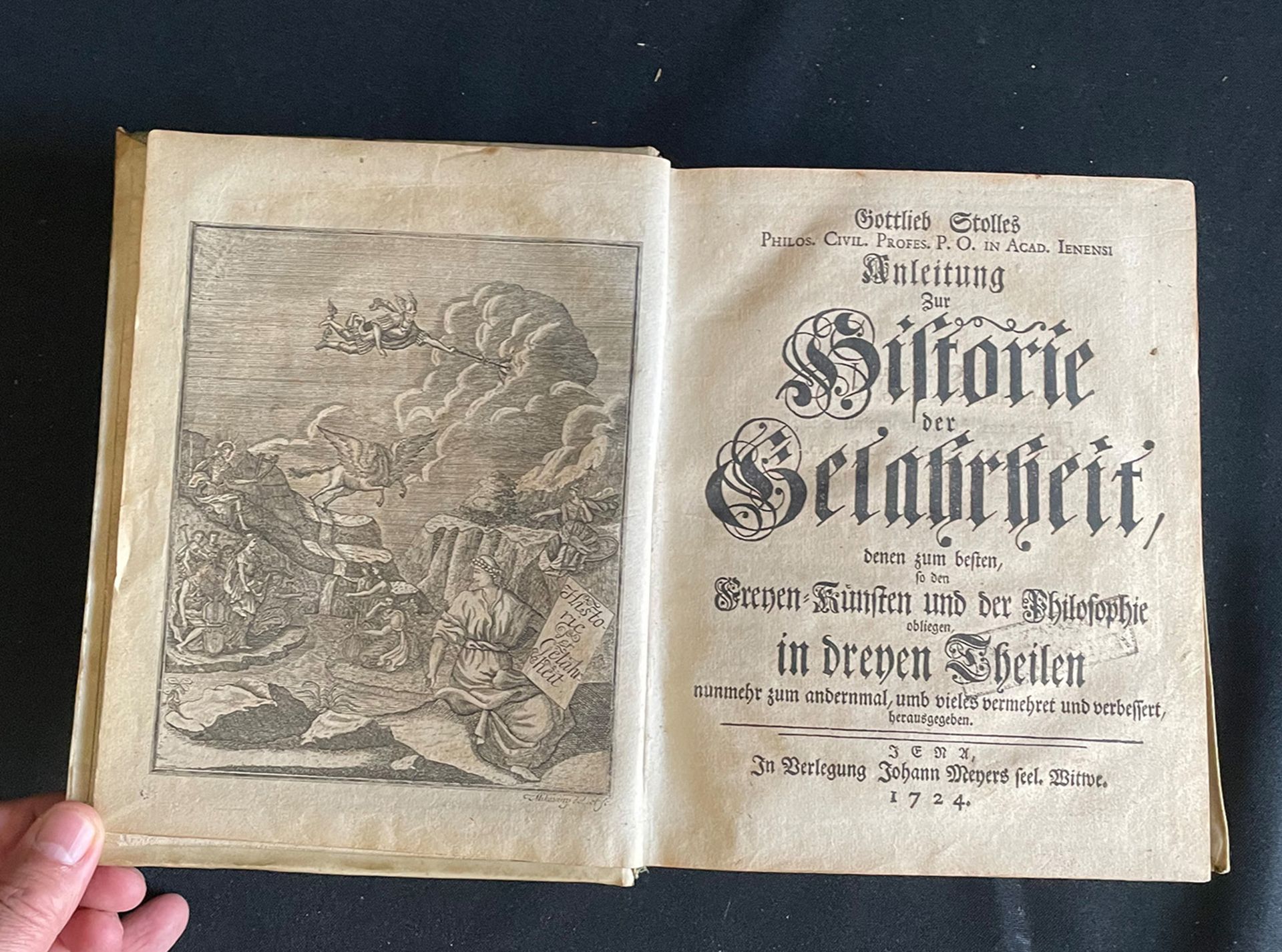 Gottlieb Stolle, Anleitung zur Historie der Gelahrheit, denen zum besten, so den freyen Künsten - Image 2 of 5