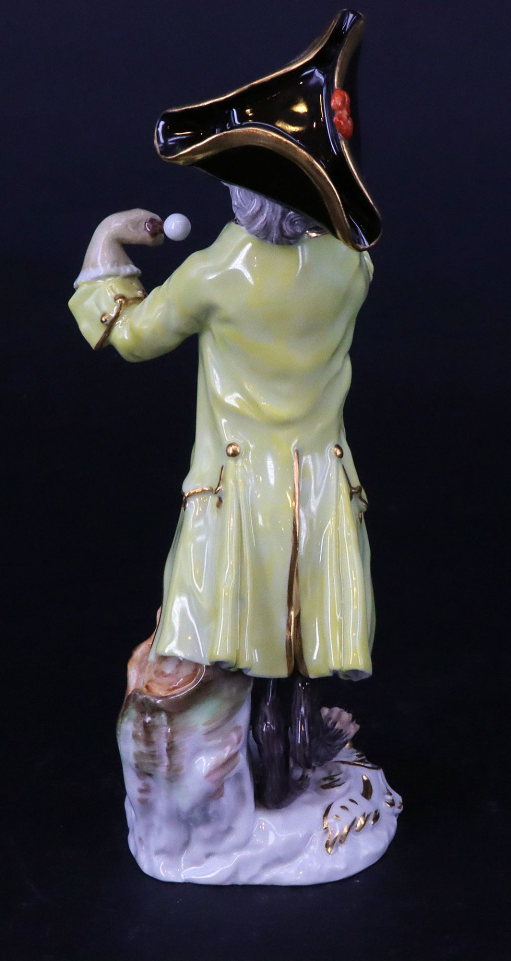 Meissen, Affe mit Paukenschlägern aus der "Affenkapelle", Schwertermarke Meißen, 1. Wahl, sehr gut - Image 5 of 5