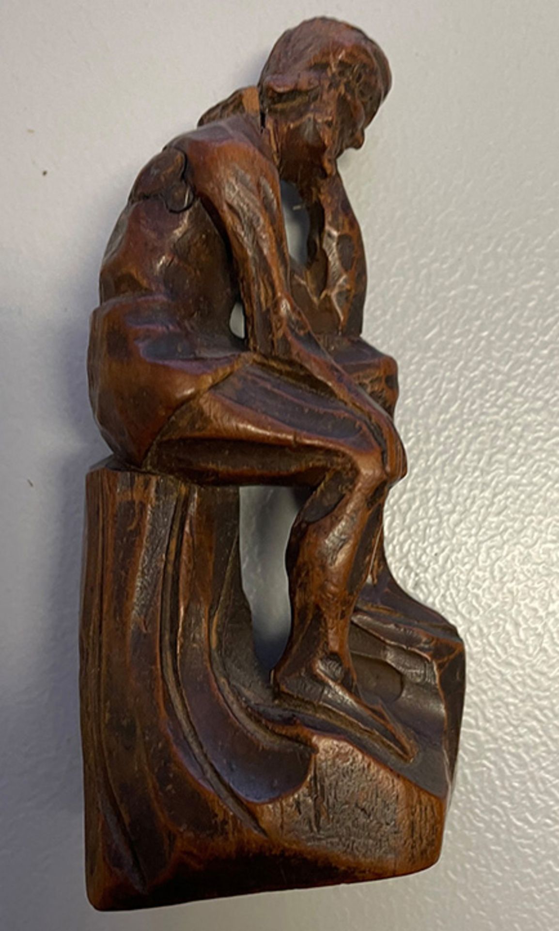 Christus, Holz, Nachdenklicher Christus , Höhe 9,5 cm - Image 4 of 4
