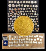 Konvolut Münzen darunter: 10 Mark Bayern König Otto D 1893, 900er Gold 3,98 g, verschiedene deutsche