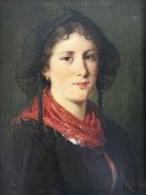 Rudolf Epp (1834-1910; Münchner Landschafts- und Genremaler), Portrait einer jungen Dame in
