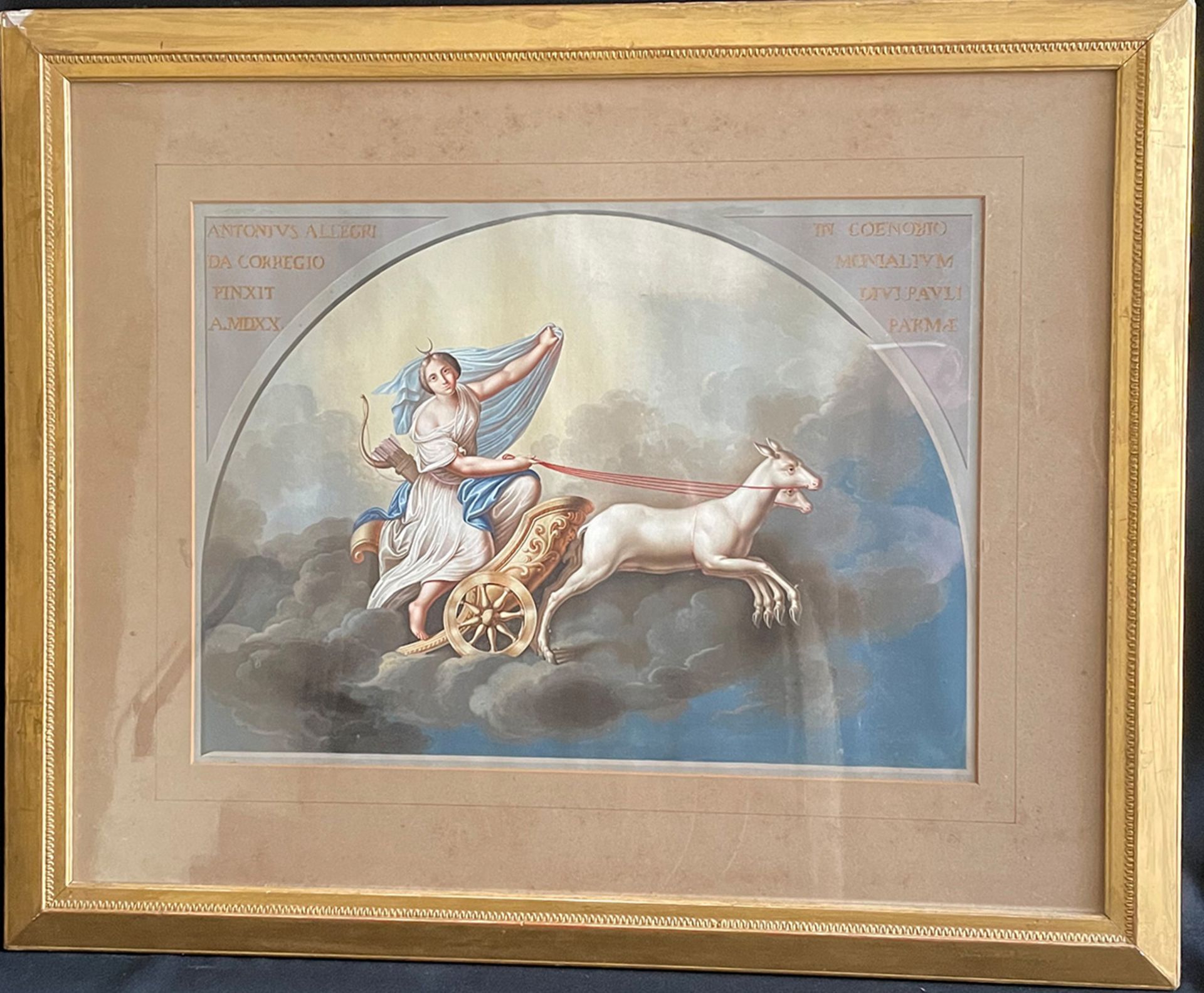 Unbekannte Künstler, Italien, 18./19. Jh., Vielfigurige, antike Szene, 42 x 90 cm; Zeus bzw. Jupiter - Image 2 of 10