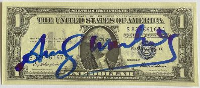 WARHOL, ANDY (1928-1987), 1 Dollar, George Washington, 1957, Autograph, Multiple, Serien-Nr.