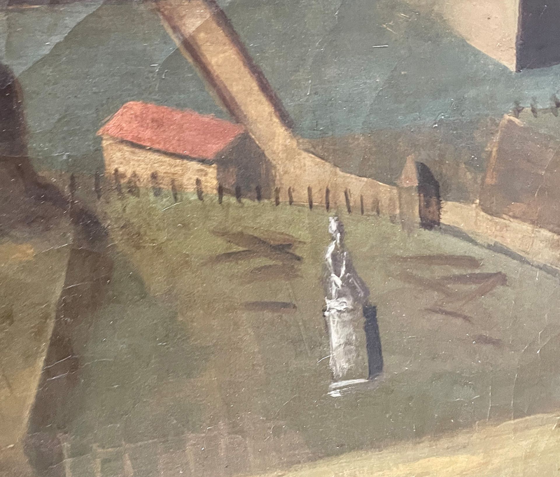 Unbekannter Künstler um 1800. Blick auf die Festung Marienberg, den Main, die Stadt und die Weinlage - Image 3 of 6