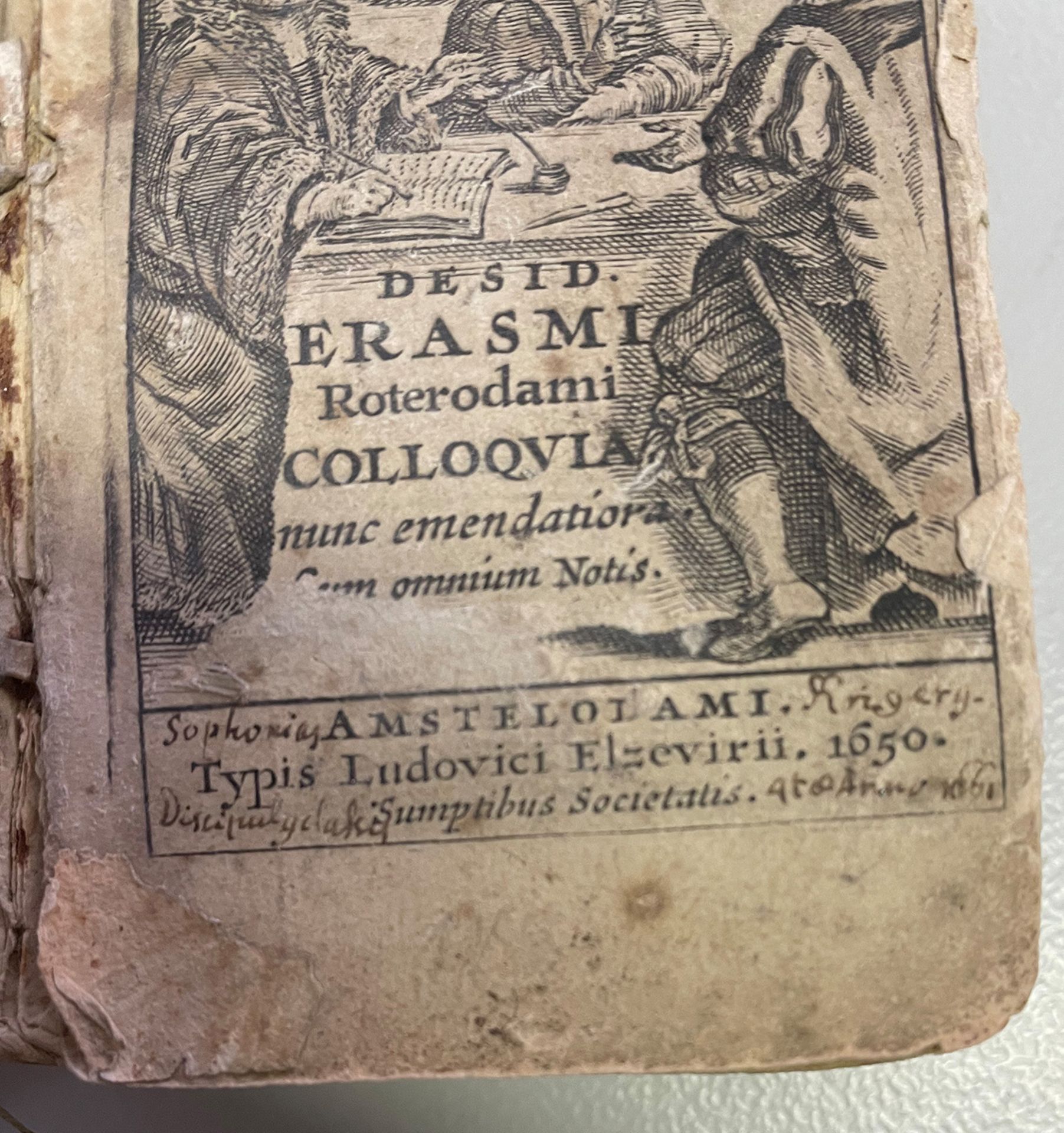 Desid. Erasmi Roterodami Colloquia nunc emendatoria. Cum omnium notis.Erasmus von Rotterdam, 1650 ( - Image 2 of 4