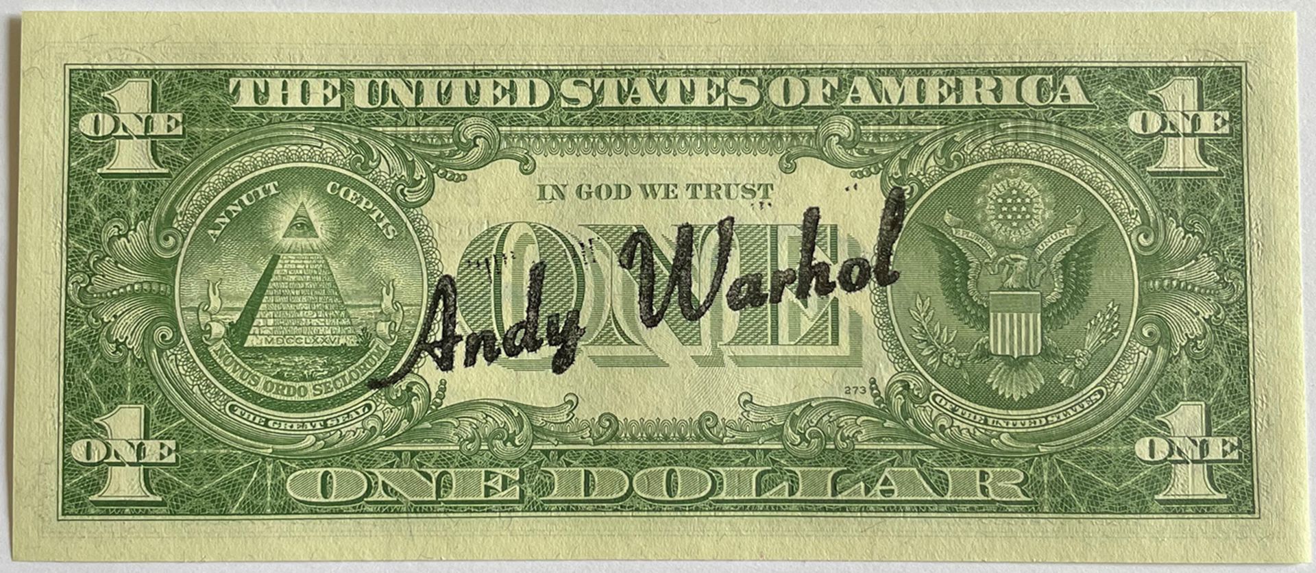 WARHOL, ANDY (1928-1987), 1 Dollar, George Washington, 1957, Autograph, Multiple, Serien-Nr. - Image 5 of 7