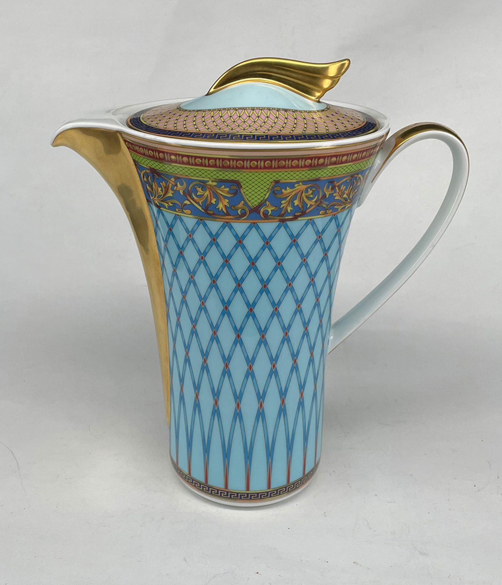 Versace Kaffeekanne, Porzellan ROSENTHAL VERSACE - Ikarus, Paul Wunderlich, Höhe 24 cm - Image 3 of 3