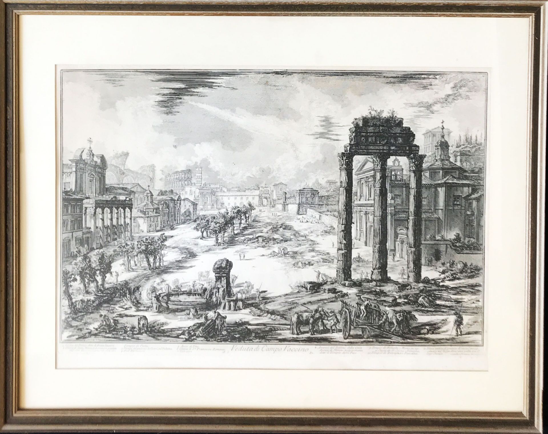 Giovanni Battista Piranesi (1720 Venedig - Rom 1778), 2 Radierungen: "Veduta di Campo Vaccino", - Image 6 of 11