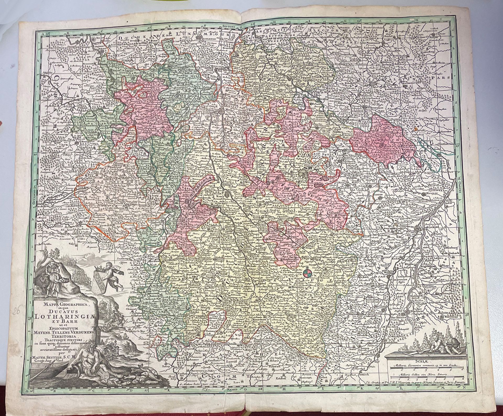 Konvolut alte Karten, Sammlungsauflösung: 1 x Britannien, 1 x Italien, 1 x Belgien / Friesland, 1 - Image 13 of 17