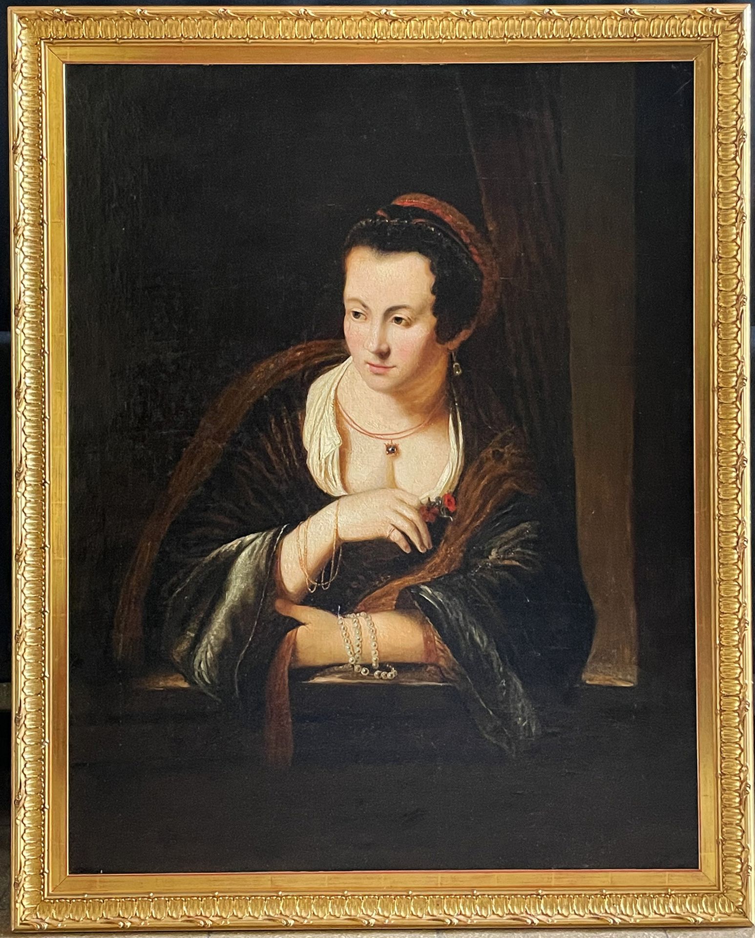 Unbekannter Künstler, Niederlande 17./18. Jh., Kopie nach Ferdinand BOL (1616-1680), Junge Frau am - Bild 6 aus 7