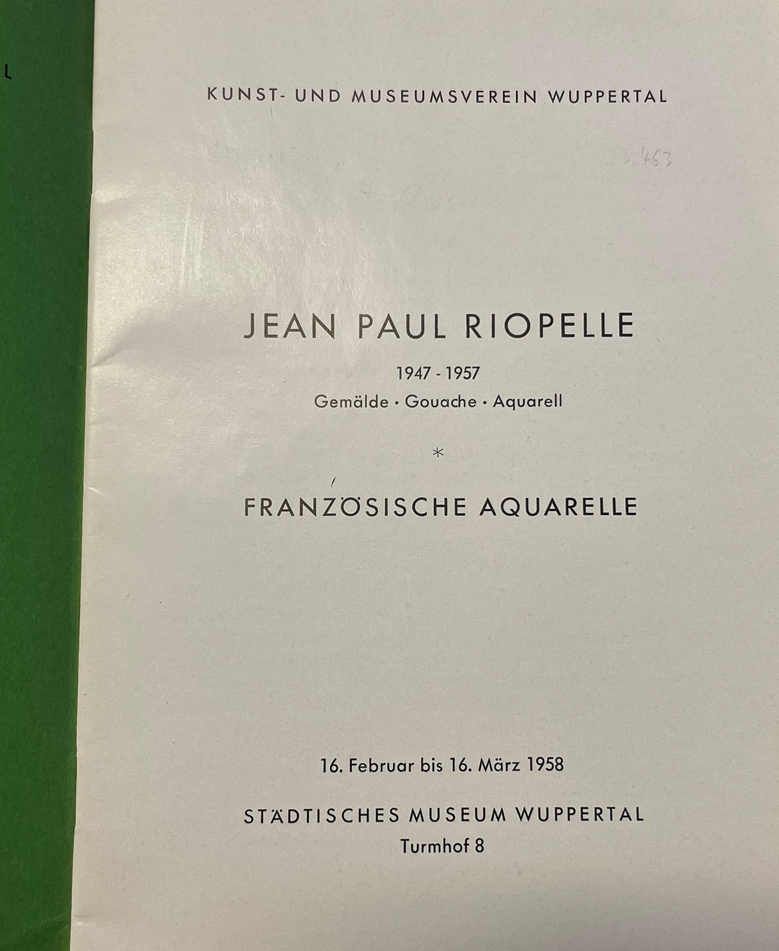 Jean Paul Riopelle, "Au bord de l'etang", 1957: Abstrakte Komposition in Rot, Schwarz und Weiß mit - Bild 18 aus 26
