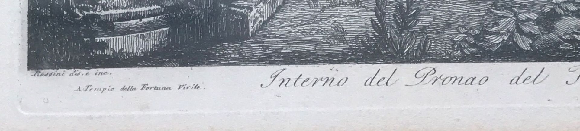 Luigi Rossini (1790-1857), drei Ansichten von Rom, Radierungen: "Veduta Generale del Foro Romano", - Image 4 of 8